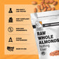 It'S Just - Raw Whole Almonds, Grown In California, Unsalted, Premium Quality, Supreme Grade, Naturally Semi Sweet, Made In Usa