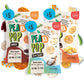 Peakapop Veggie Chips - Plant-Based, Healthy Veggie Crisps With Pea, Lentil & Chickpea Protein - Gluten-Free, Popped Chips - Sna