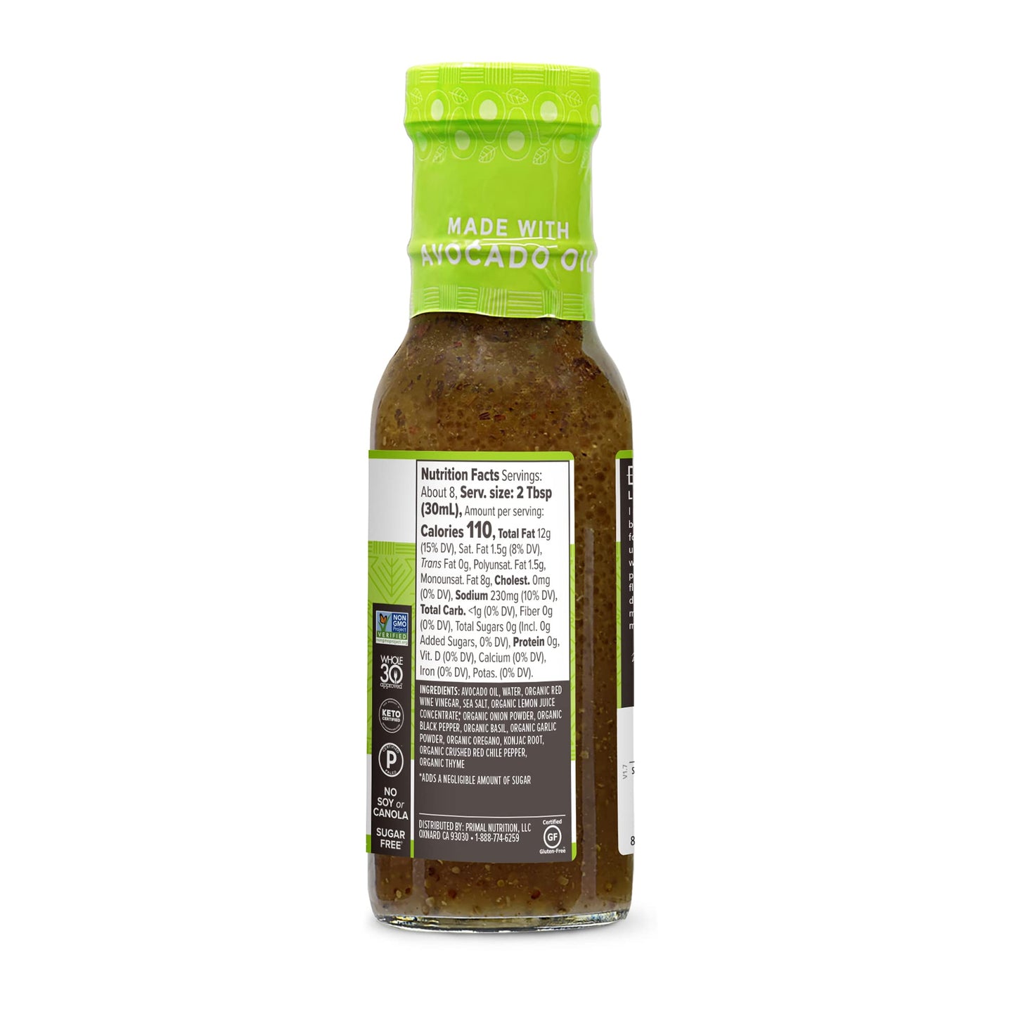 Primal Kitchen - Avocado Oil-Based Dressing and Marinade, Italian Vinaigrette, Pack of 1, Whole30 and Paleo Approved