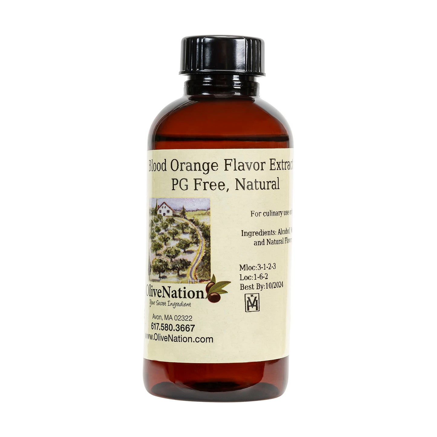 OLIVENATION Blood Orange Extract - Non-GMO, Gluten Free, Vegan - 4 Fl Oz