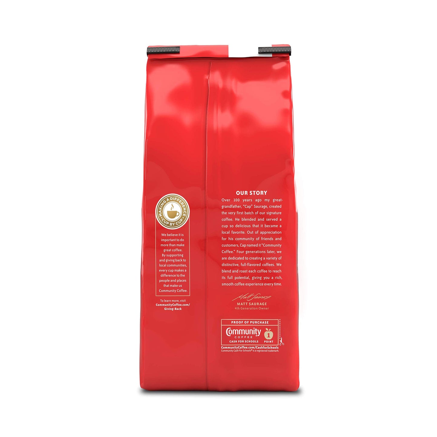 Community Coffee Caf   Special Blend 72 Ounces, Medium Dark Roast Ground Coffee, 12 Ounce Bag (Pack of 6)