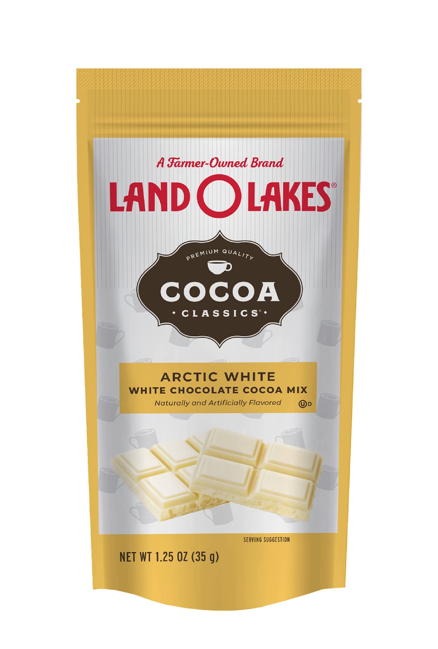 Land O Lakes Arctic White Hot Cocoa Classics Mix, 1.25 Oz, Pack Of 36