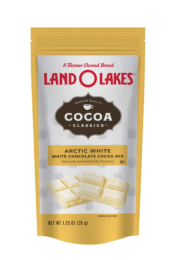 Land O Lakes Cocoa Classics, Arctic White Hot Cocoa Mix, 1.25 Ounce Packets (Pack of 36)