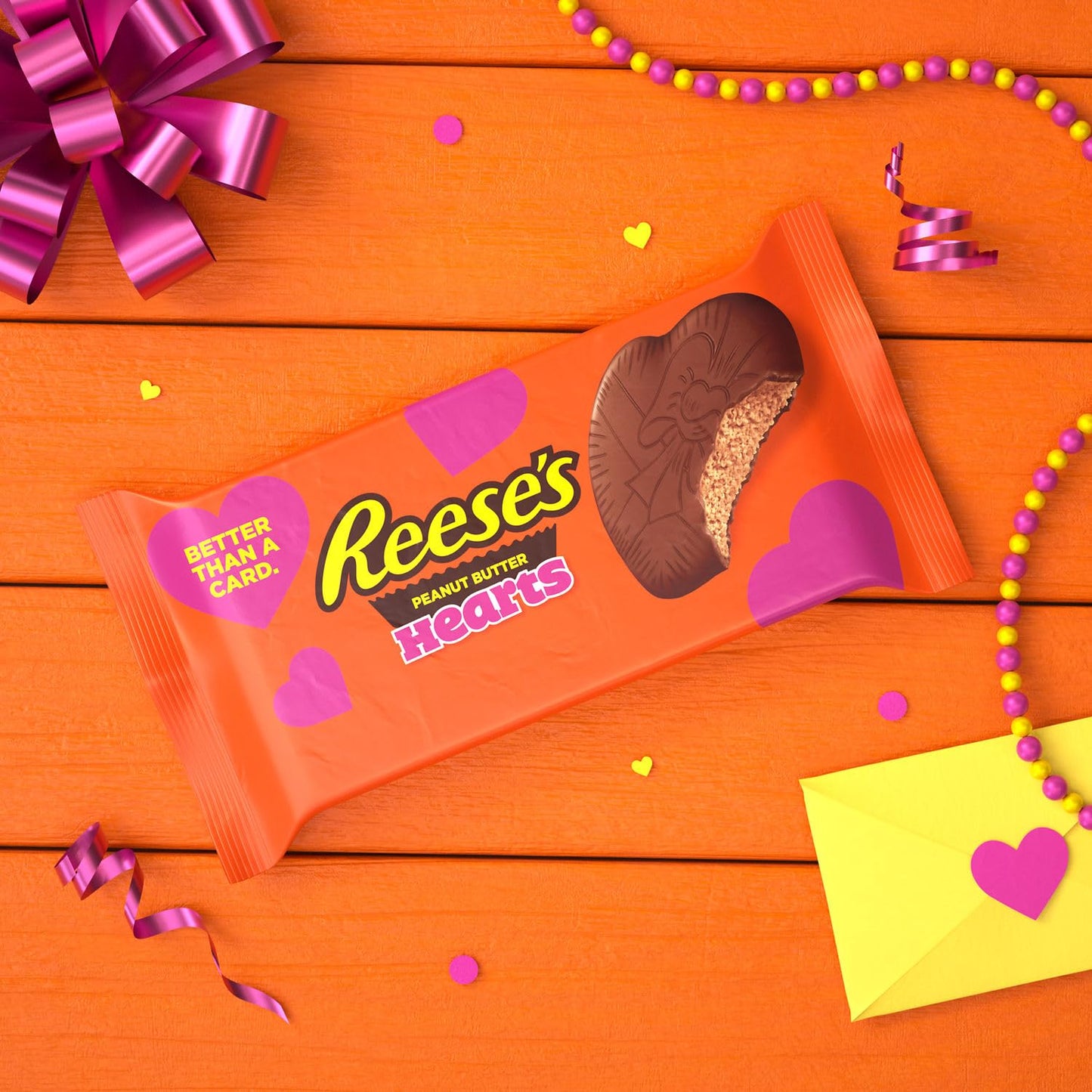 REESES Milk Chocolate Peanut Butter Hearts, Valentines Candy Pack, 16 oz (2 Pieces)