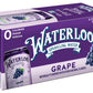 Waterloo Sparkling Water Grape Flavor, 8-Pack Cans