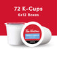 Tim Hortons French Vanilla Coffee K-Cup Pods, 72ct, Compatible with Keurig, Red, 12 Count (Pack of 6), Model NJ12