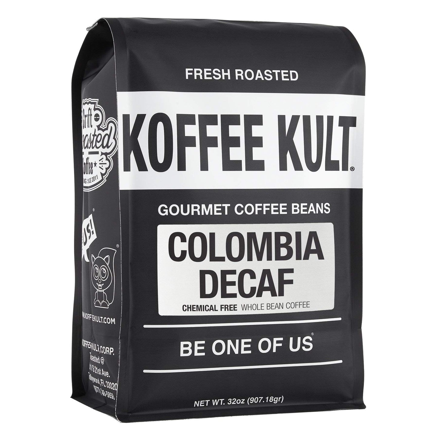 Koffee Kult Decaf Coffee Beans, Medium Roast, 100% Arabica, 2 Pound Bag, Swiss Water Process