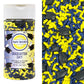 Mystic Sprinkles Graduation Day Sprinkles Mixes (Graduation Day! Navy Blue & Yellow Sprinkle Mix 3.8oz)