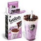 J WAY Instant Boba Bubble Pearl Taro Milk Tea Kit with Authentic Brown Sugar Tapioca Boba, Ready in Under One Minute, Paper Stra
