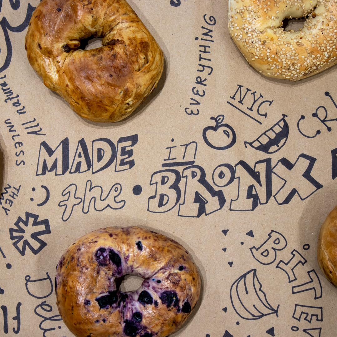 Just Bagels Plain Bagels - 2 Packs Of 6 Bagels Per Pack - 12 Total Non-Gmo
