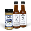 Seed Ranch Umami Chef Set Bundle, 3 Pack - Mild To Hot Heat - Seasoning Salt, Umami Everyday & Umami Reserve Hot Sauce - Vegan,