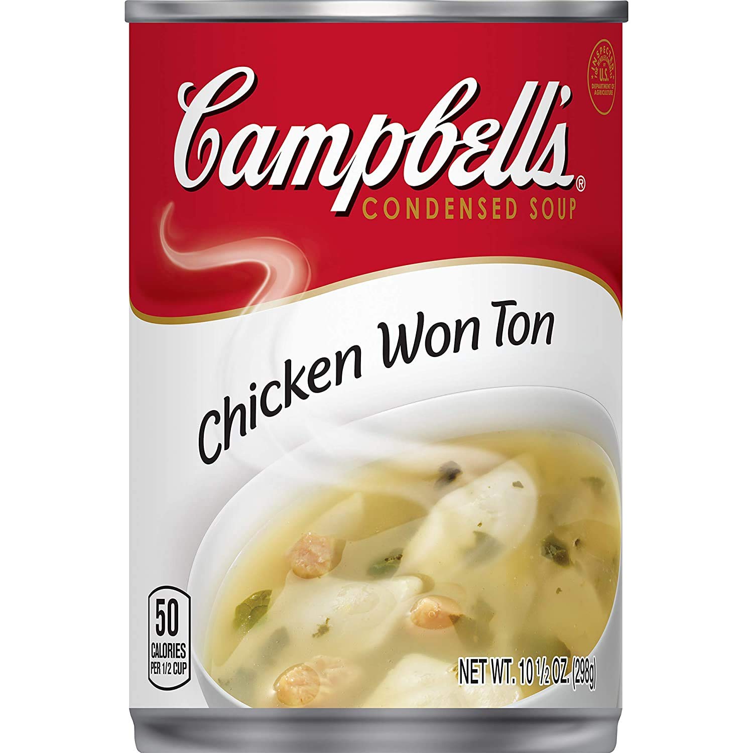 Campbells Condensed Chicken Wonton Soup, Pack of 6, 10.5 Ounce
