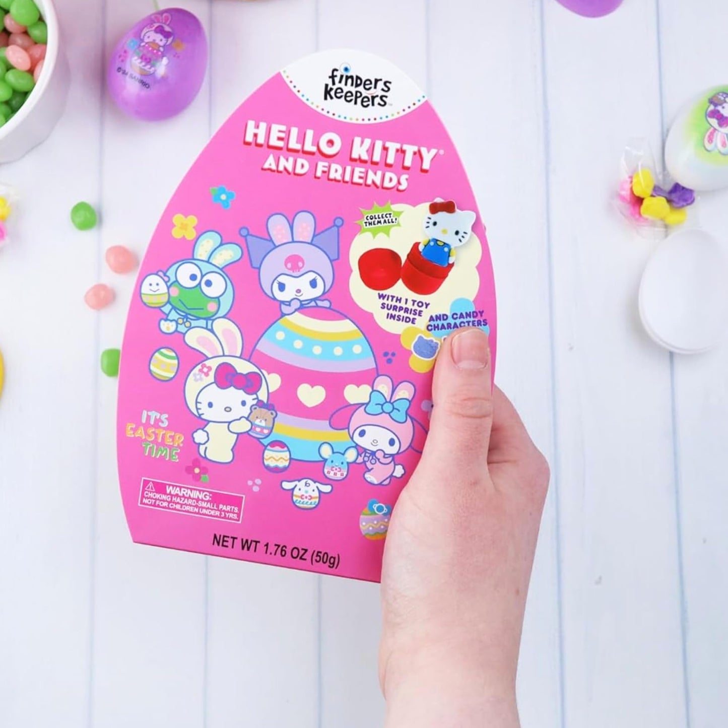 Sweetzo - Hello Kitty Finders Keepers Box, Assorted Hard Candies Inside, Party Gift, 1.76 Ounces (Pack Of 2)