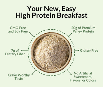 Naked Nutrition Apple Cinnamon Overnight Oats - 20g Protein, Gluten-Free, High Fiber, 30.4 Ounce (Pack of 1)
