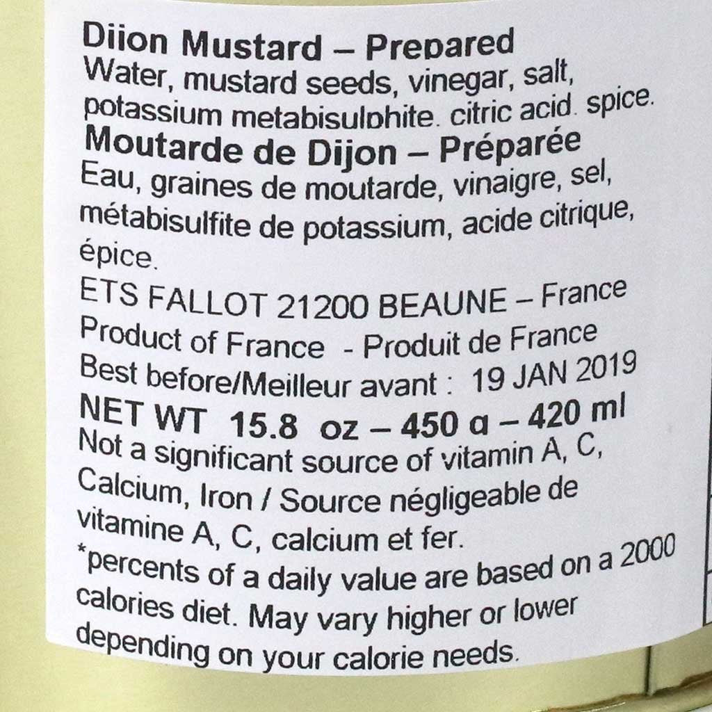 Edmond Fallot Dijon Mustard 15.8Oz Jar Inside Tin Pail