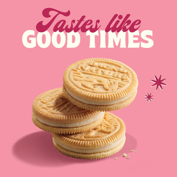 Back to Nature Golden Vanilla Creme Sandwich Cookies, Plant-Based, Non-GMO, 8.25 oz Box