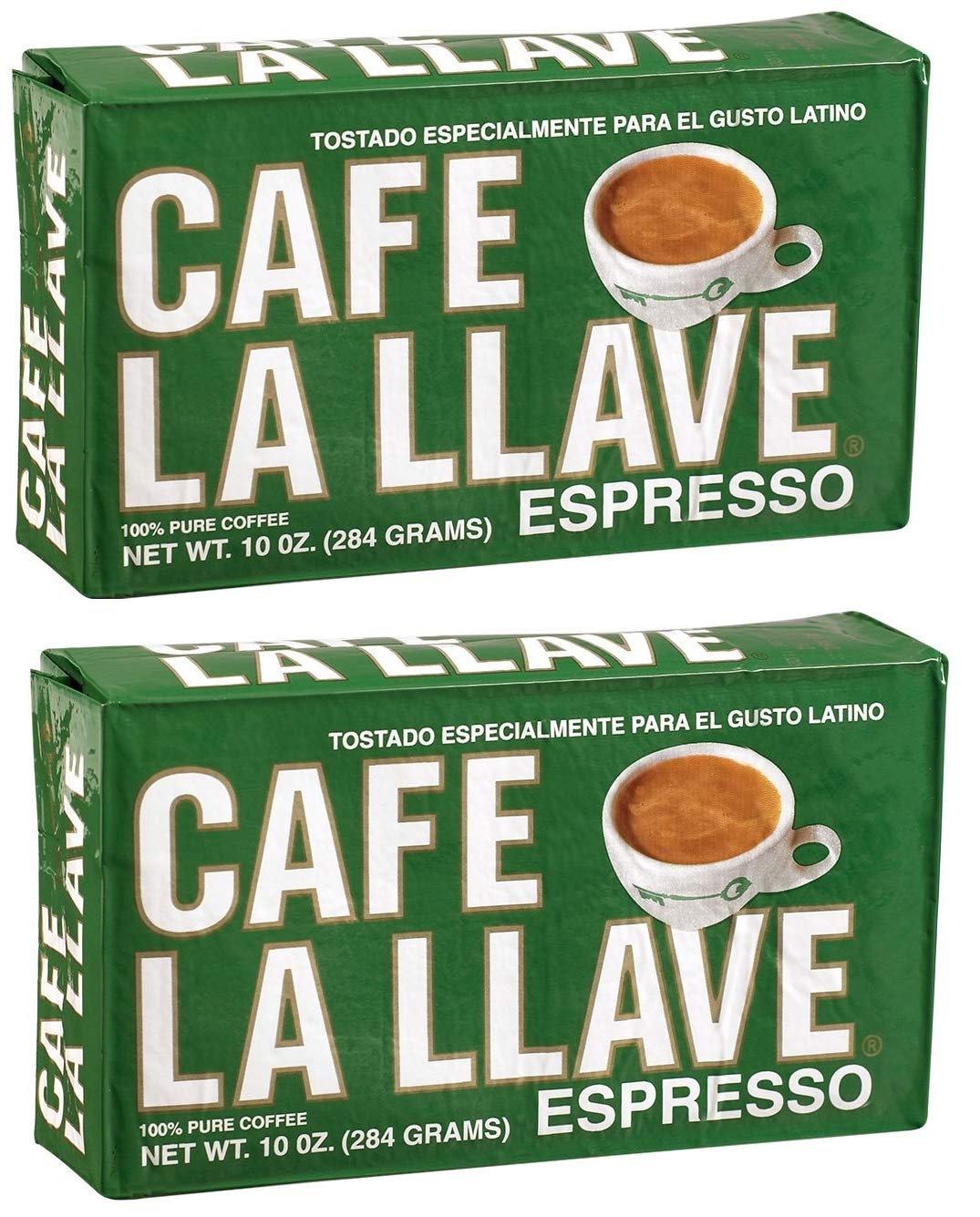 2 X Cafe La Llave Espresso Brick, 10 Ounce