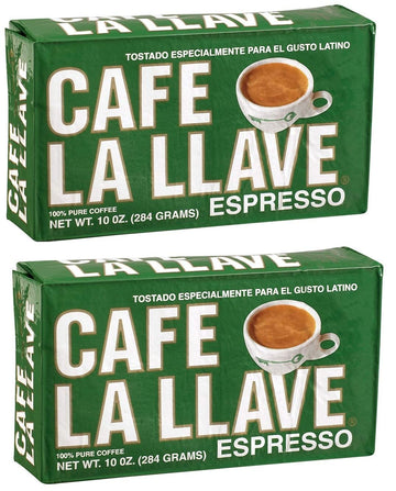 2 X Cafe La Llave Espresso Brick, 10 Ounce
