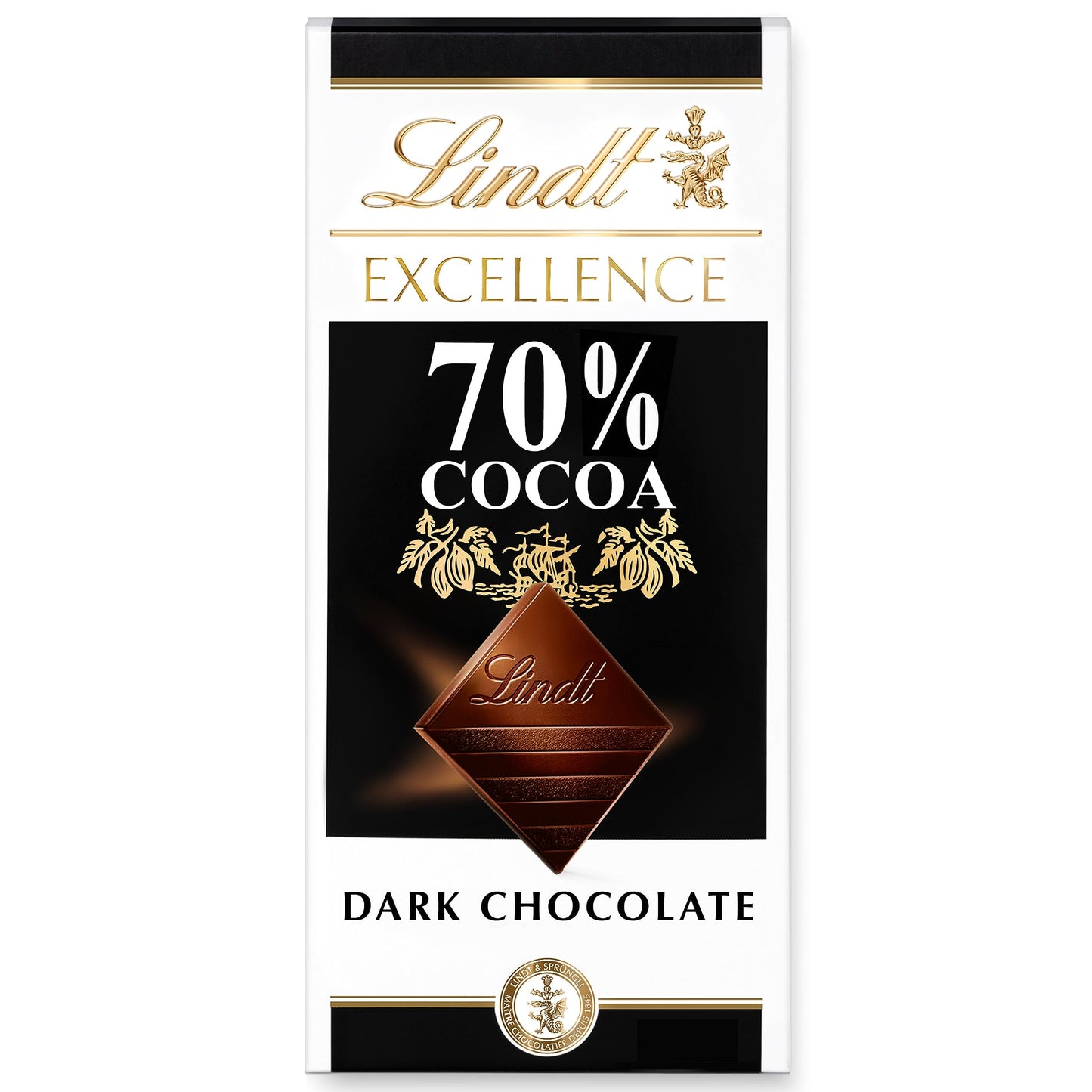 Lindt Excellence 70% Cocoa Dark Bar, 3.5 Oz