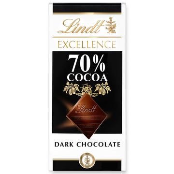 Lindt Excellence 70% Cocoa Dark Bar, 3.5 Oz