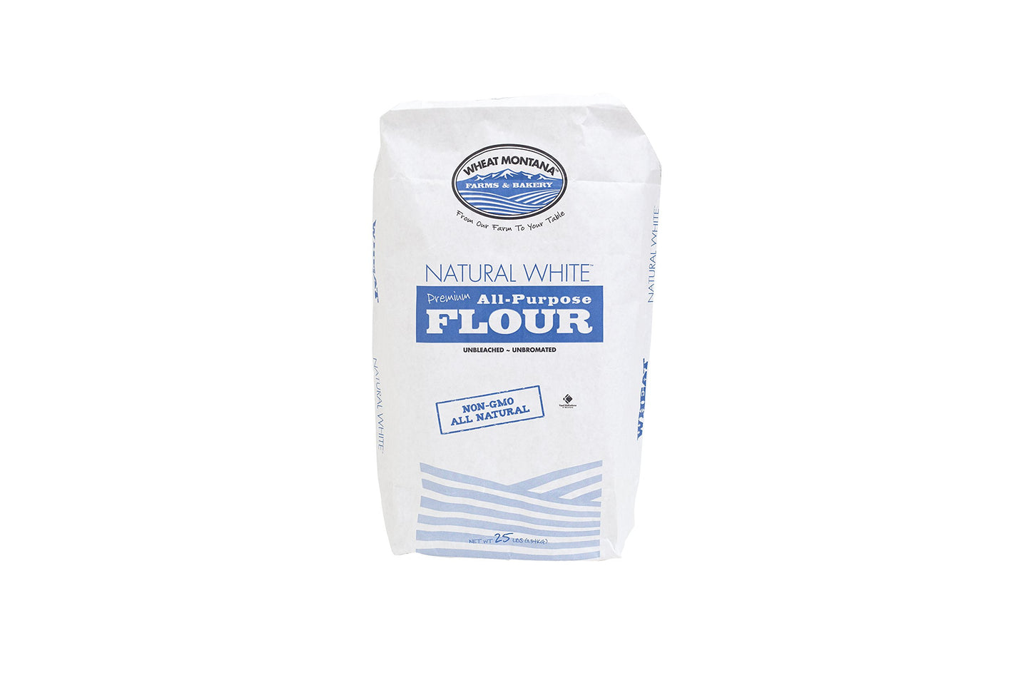 Wheat Montana White Flour, Natural, 25 Pound