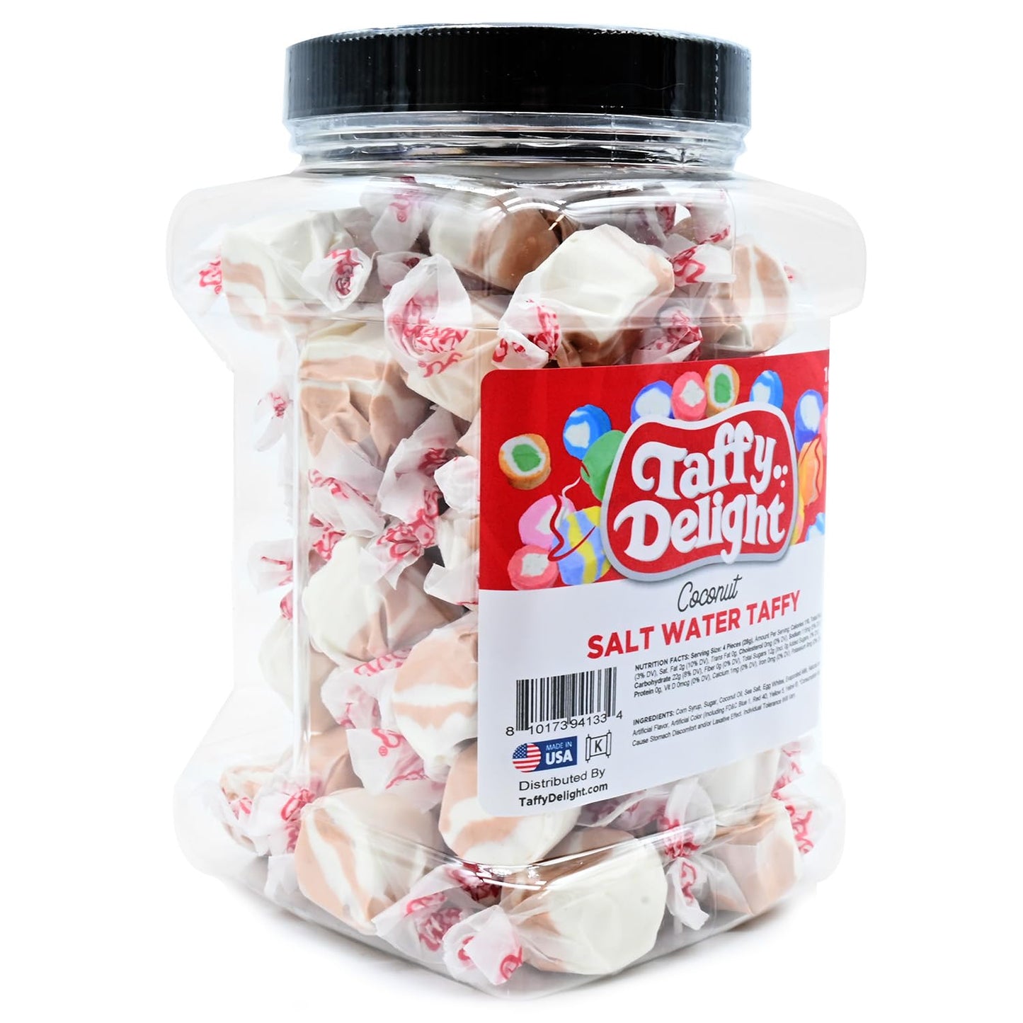 Taffy Delight Salt Water Taffy (16Oz, Coconut)