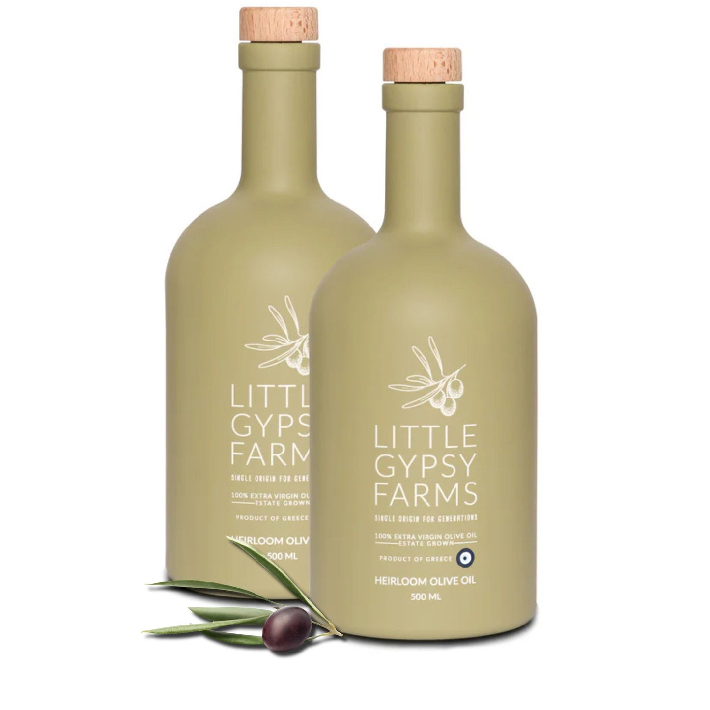 Gypsy Farms Extra Virgin Olive Oil - 500ml - First Cold-Pressed, High Polyphenols, NYIOOC Award Winner
