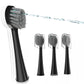 Replacement Brush Heads For ???????????????? ??????????-???????????? Flossing Toothbrush With Cover, Compact, 3 Count Black, Har