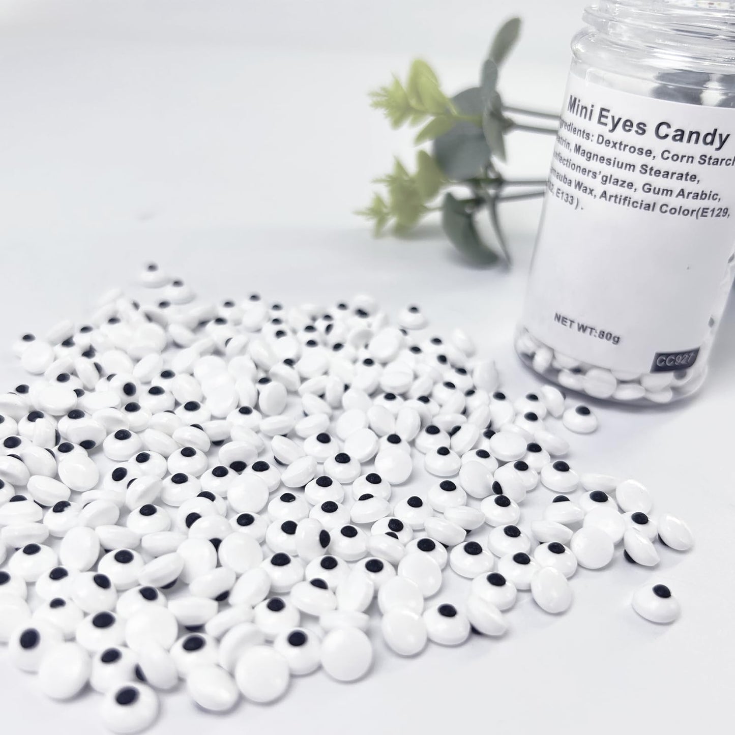 Edible Eyes Candy Eyeballs Cake Cupcake Toppers Cookie Decorations Small Candy Eyes Dessert Sprinkles For Halloween Christmas Ba