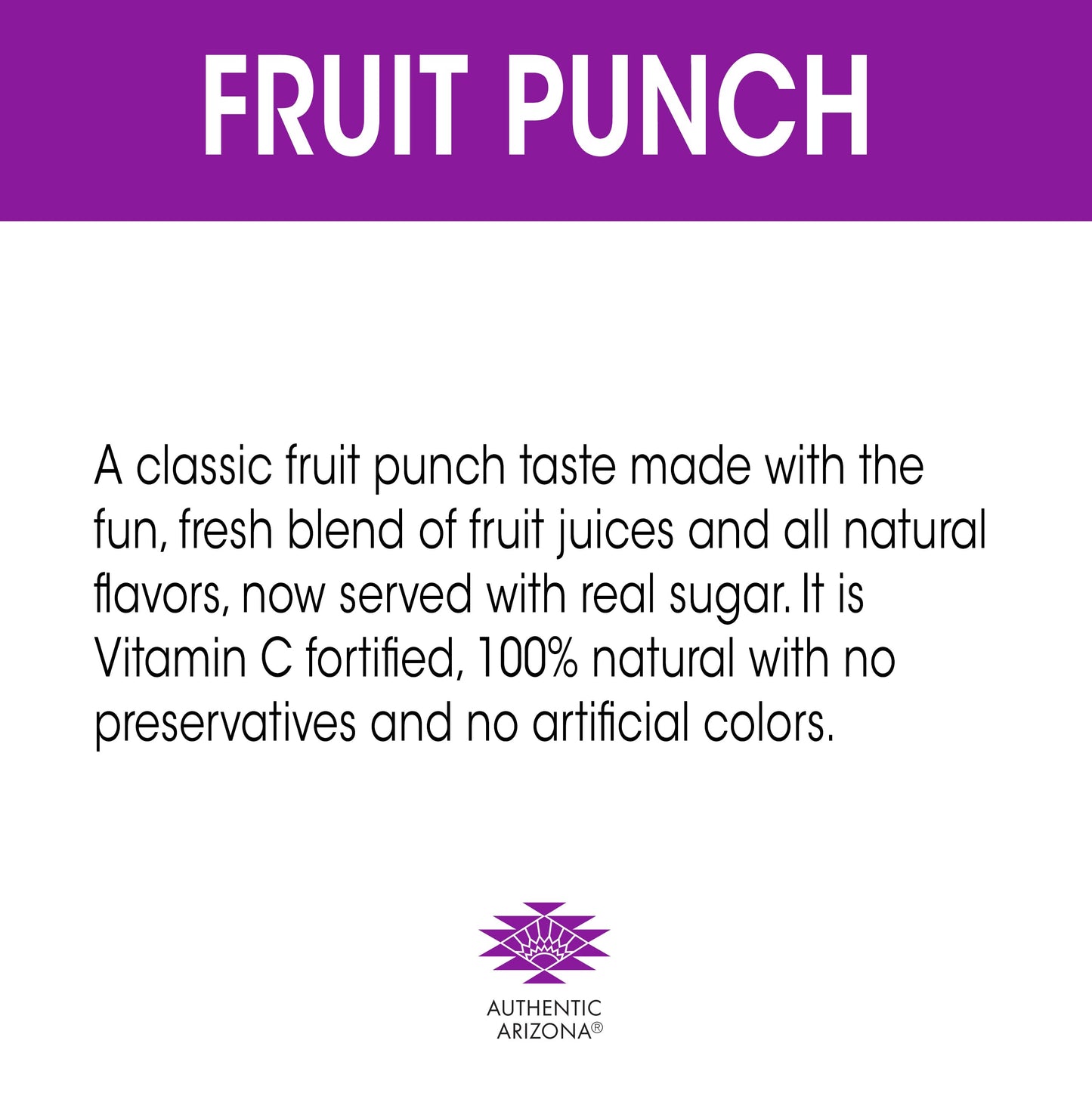 Arizona Fruit Punch Juice Cocktail, 20 Fl Oz, Pack of 12