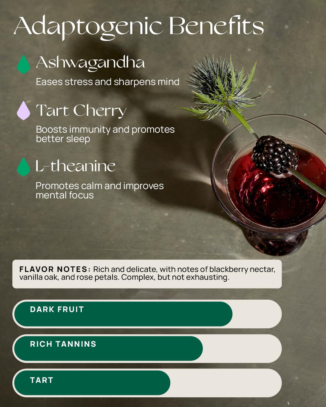 De Soi Purple Lune By Katy Perry - Sparkling Beverages, Natural Botanical, Adaptogen Drink, Cherry, Ashwagandha, Green Tea, Vega