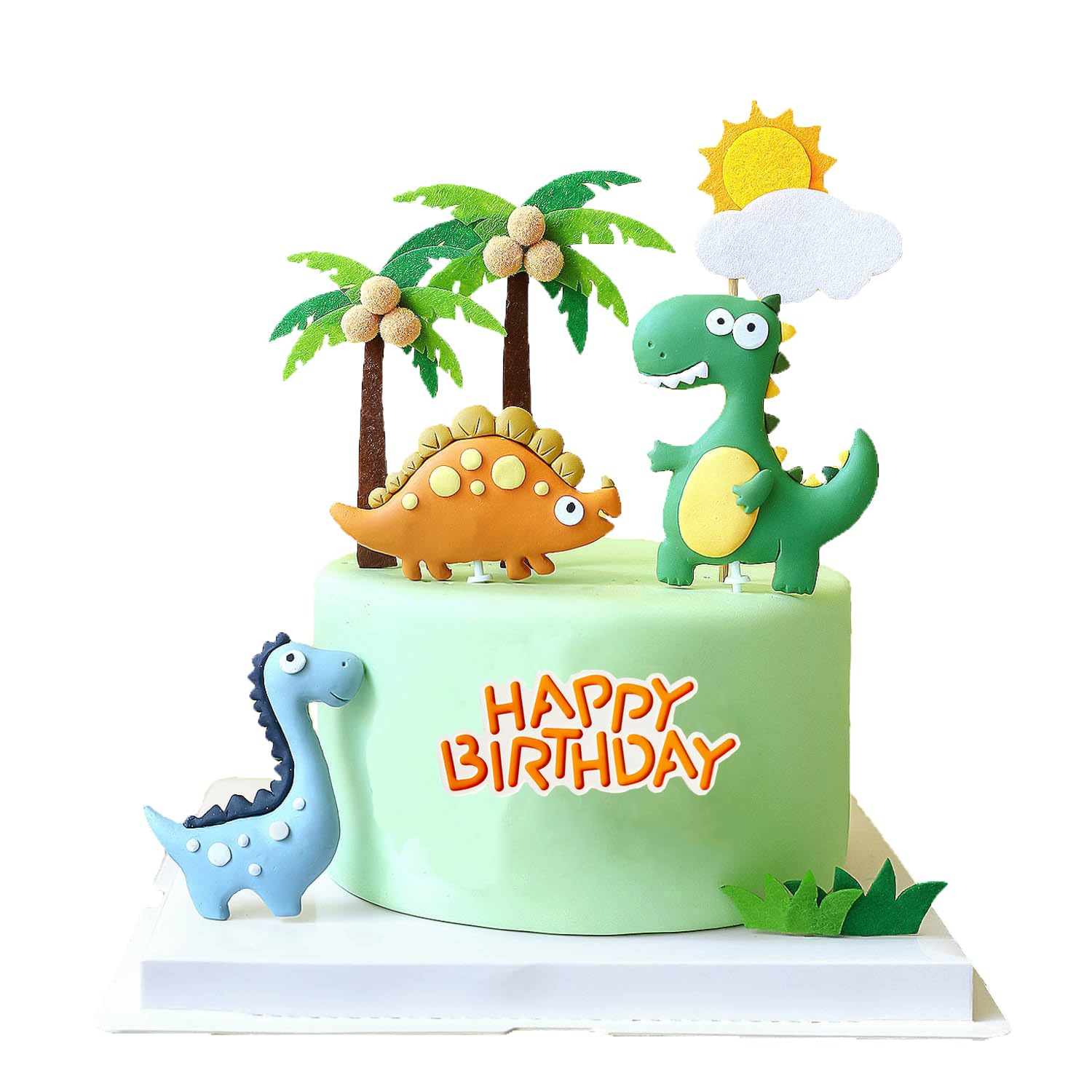 10Pcs Dinosaur Cake Decorations Dinosaur Cake Toppers Cake Decorations For Dinosaur Themed Party Kids Party Cake Decorations Din