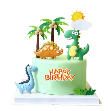 10Pcs Dinosaur Cake Decorations Dinosaur Cake Toppers Cake Decorations For Dinosaur Themed Party Kids Party Cake Decorations Din