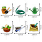 Mefeng 18 Pcs Vegetable Garden Theme Cupcake Topper, Garden Tool Summer Party Dessert Cupcake Decorations - Spring Theme Party D