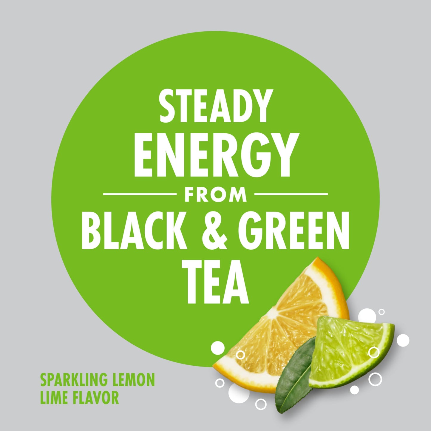 V8 +ENERGY Sparkling Lemon Lime Juice Energy Drink, Pack of 4 (11.5 fl oz)