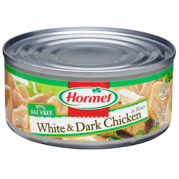 Hormel Canned Chunk Chicken, White and Dark Meat, 5 Ounce (Pack of 12)