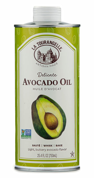 La Tourangelle  Avocado Oil  All-Natural Handcrafted from enhanced Avocados  Great for Cooking  as Butter Substitute  and for Skin and Hair  25.4 fl oz