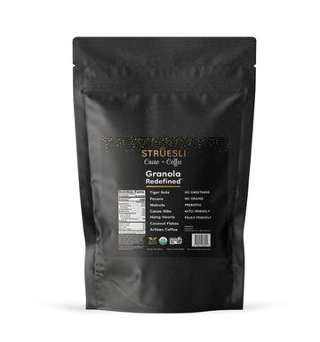 Struesli - Organic Cacao + Coffee Granola Redefined | No Added Sweeteners, No Grains | Keto & Paleo Friendly | Gluten-Free, Grai