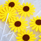 Diyasy Sunflower Cupcake Toppers,30 Pcs Sunflower Cake Topper Kit For Sunflower Birthday Party Decorations Supplies