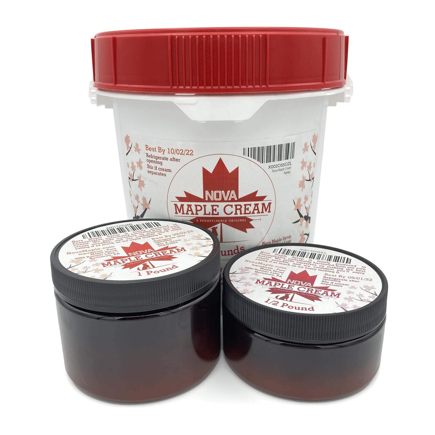 Nova Maple Cream - Pure Grade-A Maple Cream Butter Spread (1/2 Pound)