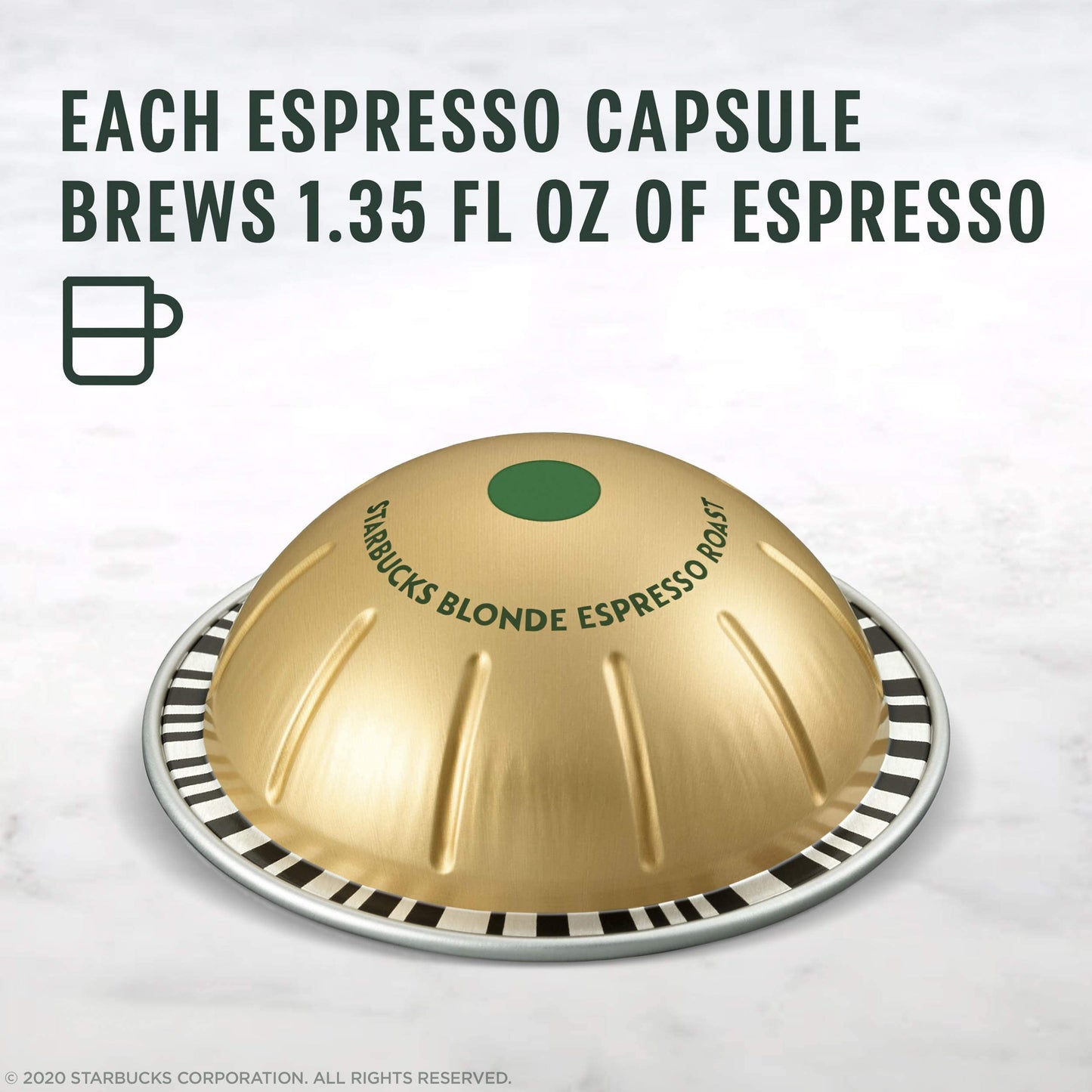 Starbucks by Nespresso Vertuo Blonde Roast Espresso Pods, 50-count, Model Y-8, 10 Count (Pack of 5)