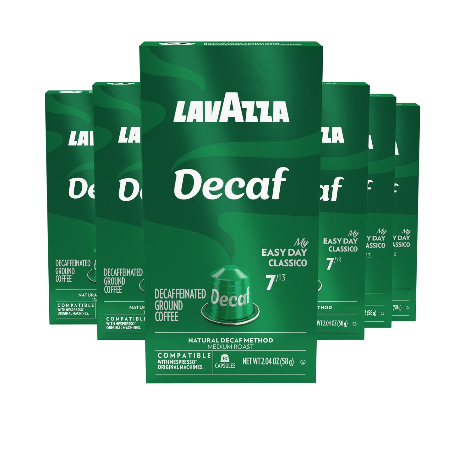 Lavazza Decaf Aluminum Units Compatible With Nespresso* Oriflavor Blendal Machines  Medium Roast (60 Units)