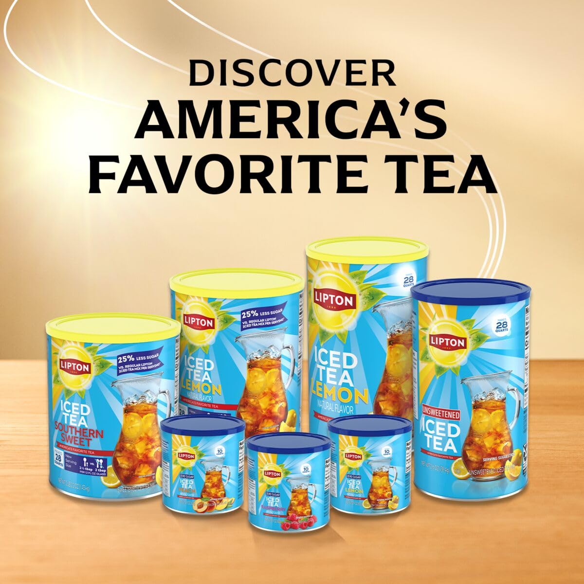 Lipton Iced Tea Mix  Unsweetened Lemon Flavor Black Iced Tea  Makes 28 Quarts (Pack of 2)