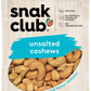 Snak Club Roasted & Unsalted Cashews, 2.5 Ounce (Pack of 6)