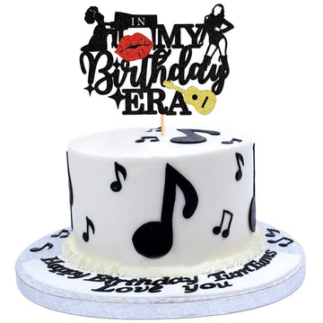 Ercadio 1 Pack Music Singer Cupcake Toppers In My Birth-Day E-R-A Cupcake Picks Popular Dance Singer Cupcake Toppers For S-Wifti