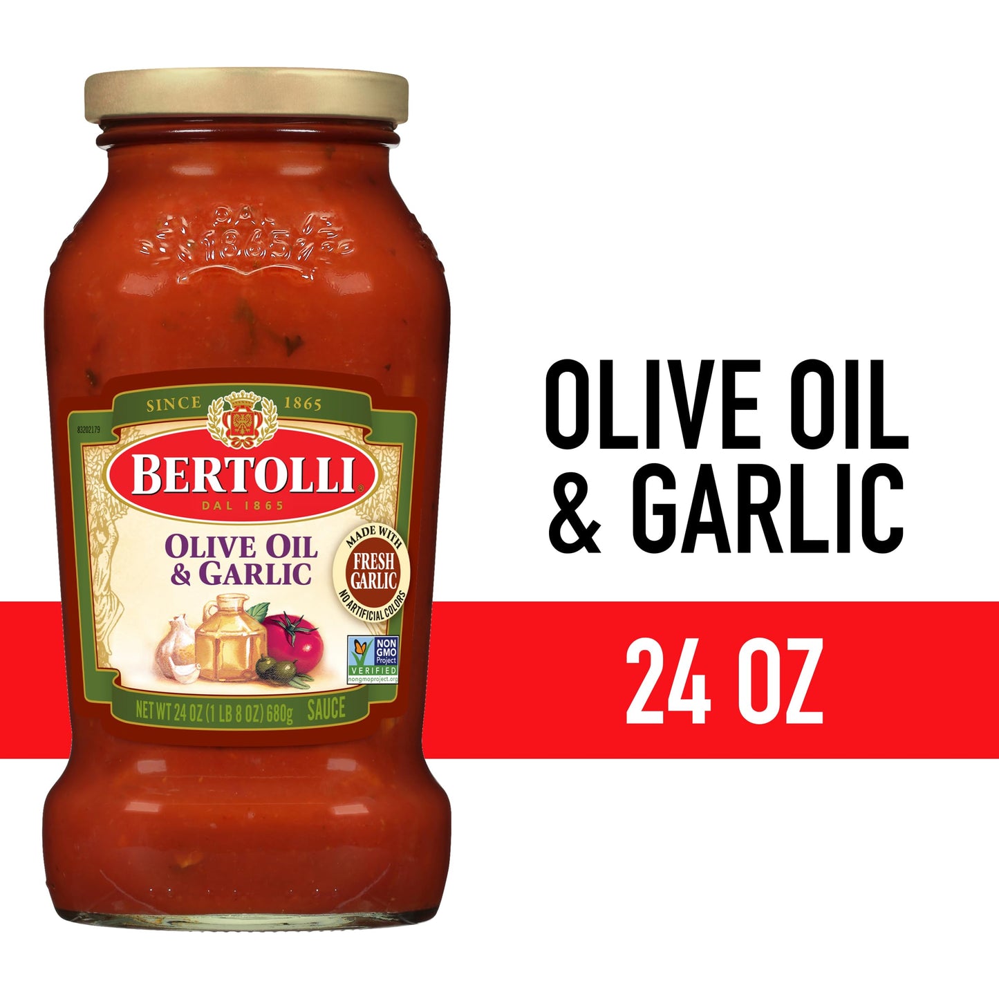 Bertolli Olive Oil & Garlic Pasta Sauce, 24 oz.