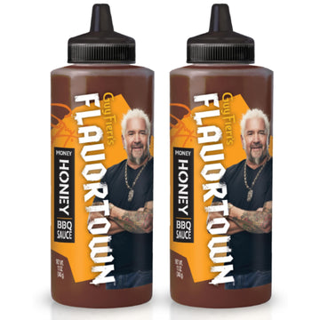 Guy Fieri'S Flavortown Money Honey Bbq Sauce - Honey Barbecue Sauce, Sweet Bbq Sauce, For Chicken Wings & Ribs - 14.5 Ounce (Pac