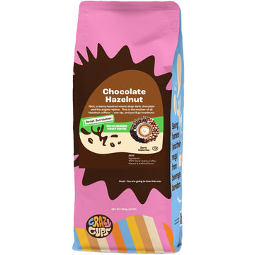 Crazy Cups Flavored Decaf Ground Coffee, Hazelnut Coffee Flavored Ground Coffee, Decaffeinated Coffee For Brewing Decaf Coffee G