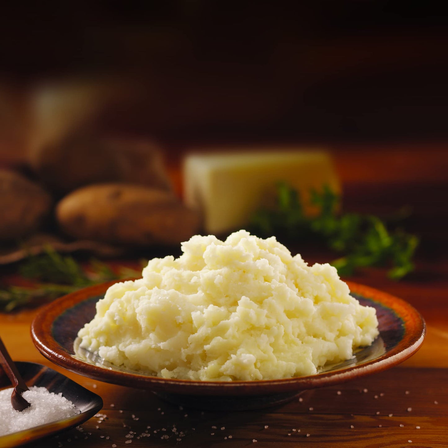 Honest Earth Creamy Mash Potatoes, 6.4 oz Pack of 8, Creamy White, Convenient Ready-to-Eat Side Dish