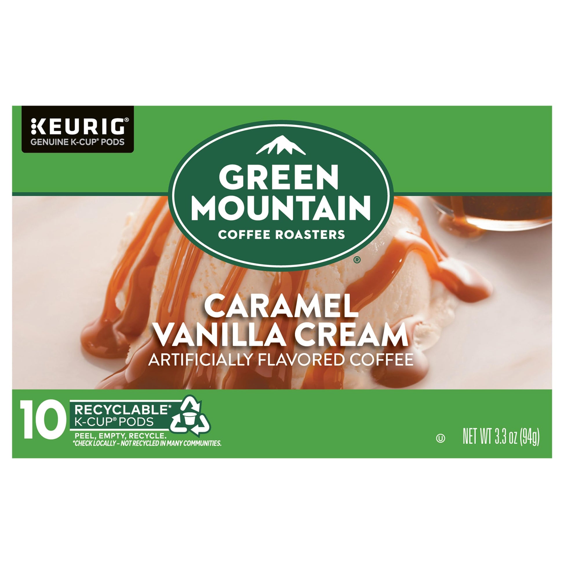 Green Mountain Coffee Roasters Caramel Vanilla Cream Keurig K-Cup Coffee  10 Ct